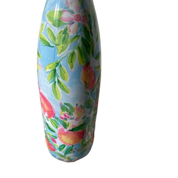 Lilly Pulitzer x Starbucks Swell Water Bottle Floral Pink Blue - Picture 2 of 4